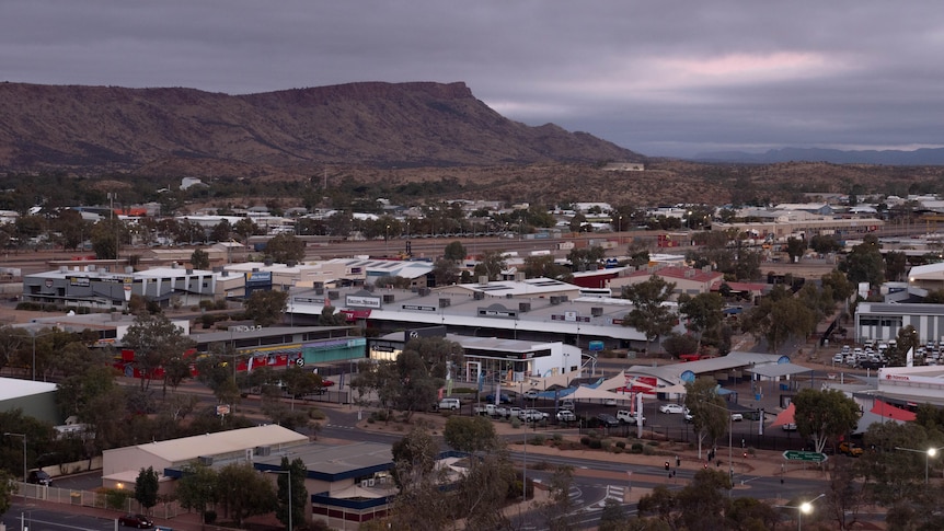 An aerial view of Alice Springs, from Anzac Hill.