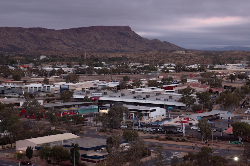 Una vista aérea de Alice Springs, desde Anzac Hill.