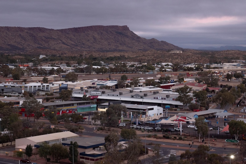 An aerial view of Alice Springs, from Anzac Hill.