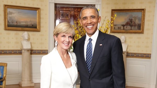 Julie Bishop and Barack Obama