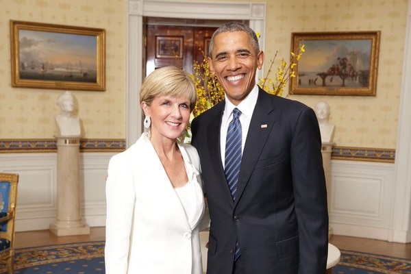 Julie Bishop and Barack Obama
