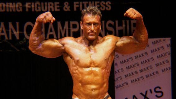 Mark Jones, pictured at a 2011 bodybuilding competition.