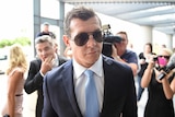 Greg Bird arrives at court