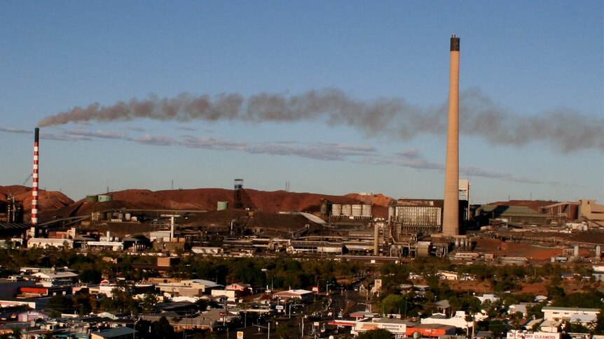 File photo: Mount Isa mine and adjacent town