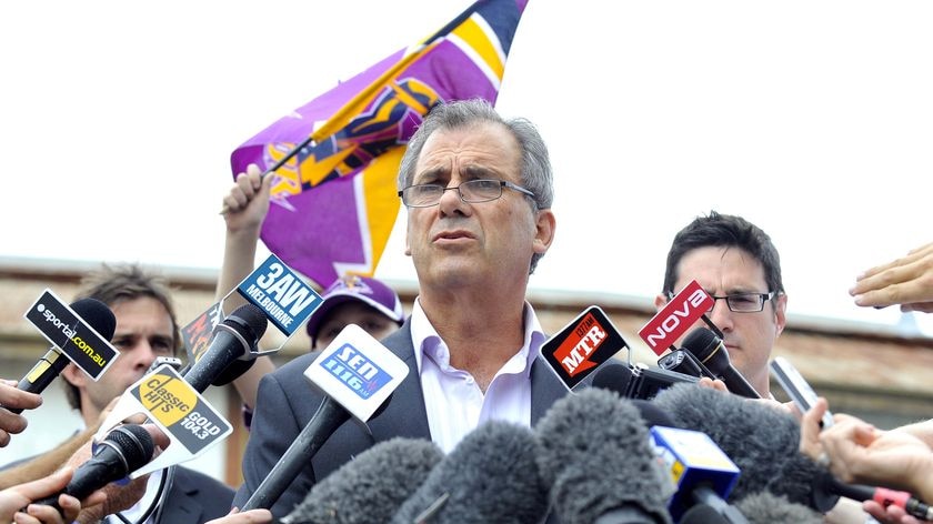 Standing firm: Melbourne Storm chairman Rob Moodie is 'absolutely convinced' the club won't fold.