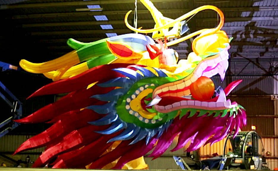 Massive dragon brought to life in Melbourne for Chinese New Year 