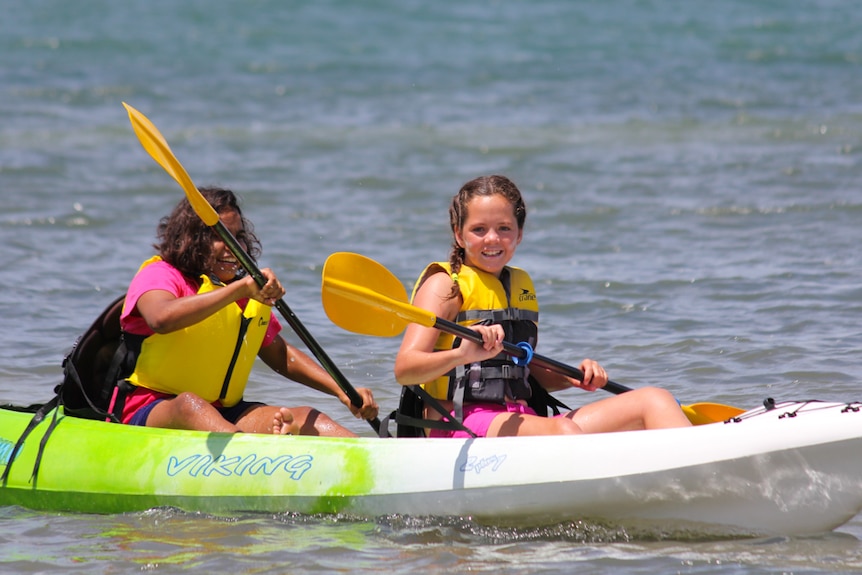 Kayaking on the water has been popular amongst the students.