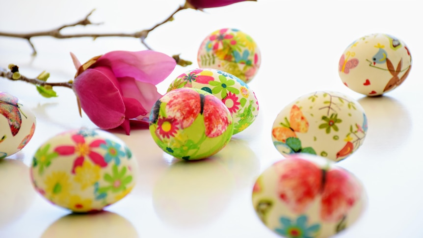 Colourful easter eggs 