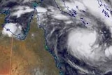 Cyclone Sandra forms in Coral Sea off the coast on Queensland.