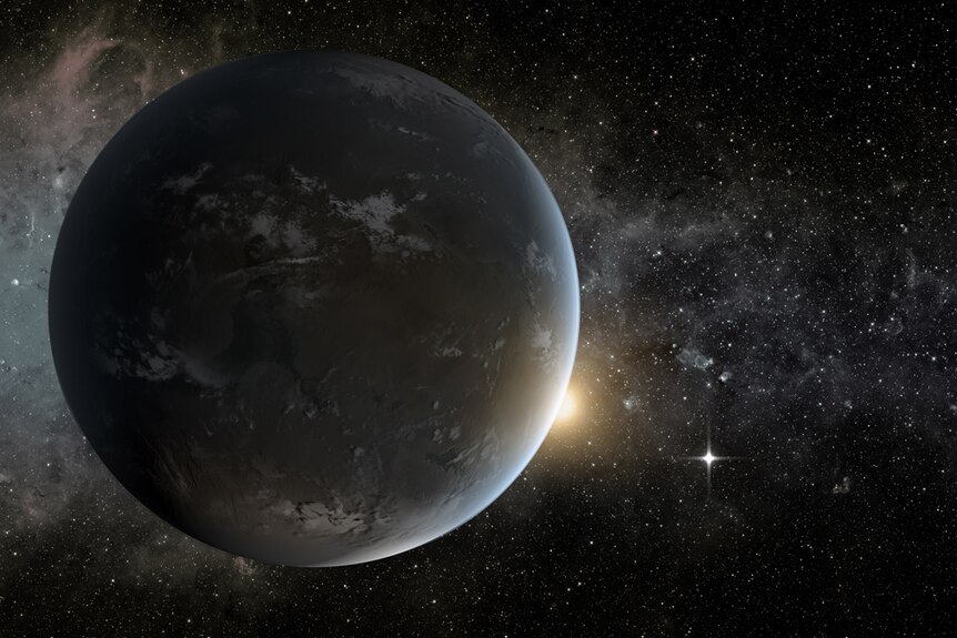 Artist's impression of Kepler-62f and Kepler-62e