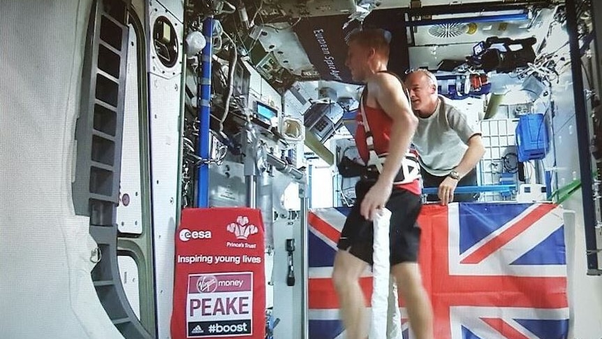 Astronaut Tim Peake running marathon