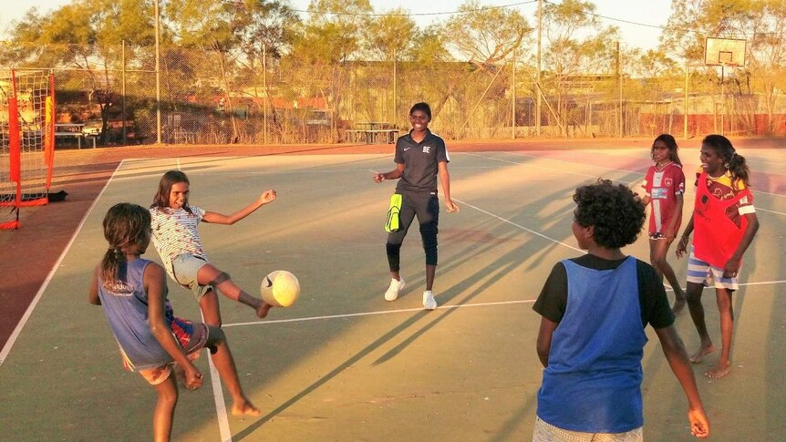 Shay Evans is inspiring the next generation of Indigenous footballers after coming through the John Moriarty Foundation program