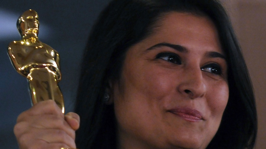 Sharmeen Obaid-Chinoy with her Oscar