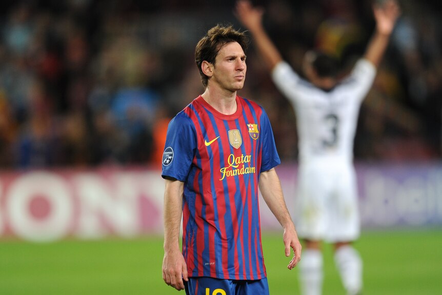 Human after all: Messi missed a penalty and hit the post in a night to forget.