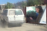 Image purportedly showing Melbourne teenager Jake Bilardi at the wheel of a vehicle used in a suspected suicide bombing