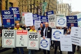 Protestors in Sydney are angry about councils' merger proposals
