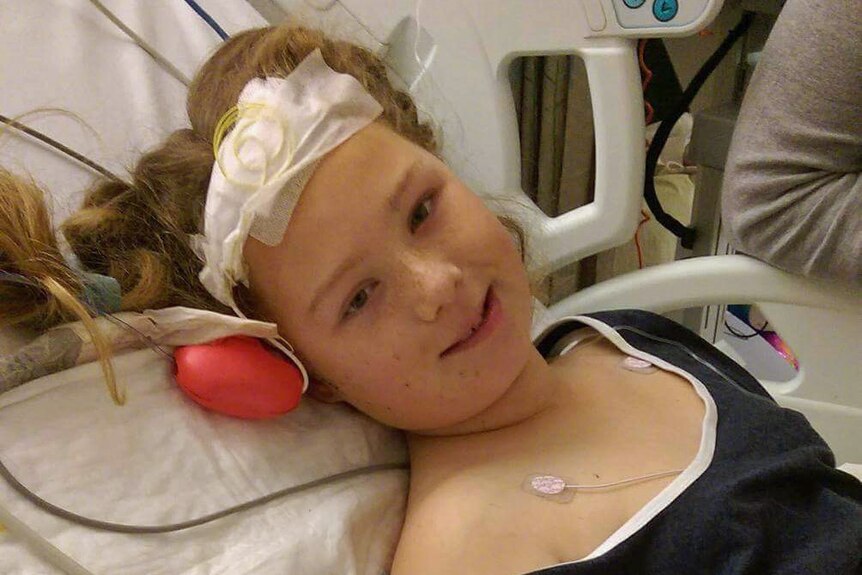 Phoenix Newitt lies in hospital after being shot