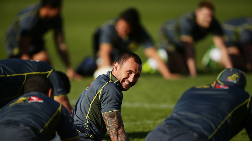 Cooper limbers up in Wallaby camp