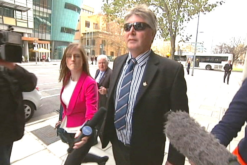 Michael O'Connell outside court