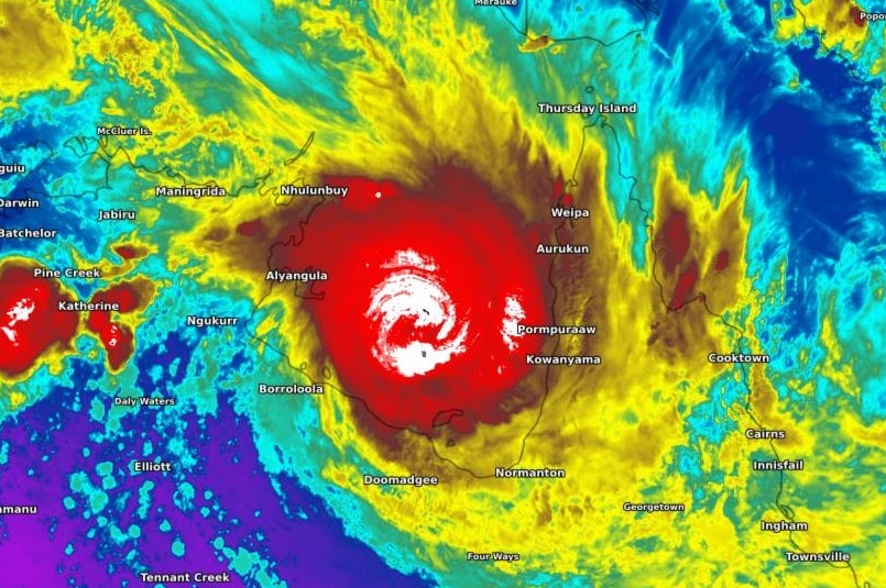 Cyclone map of Cyclone Trevor.