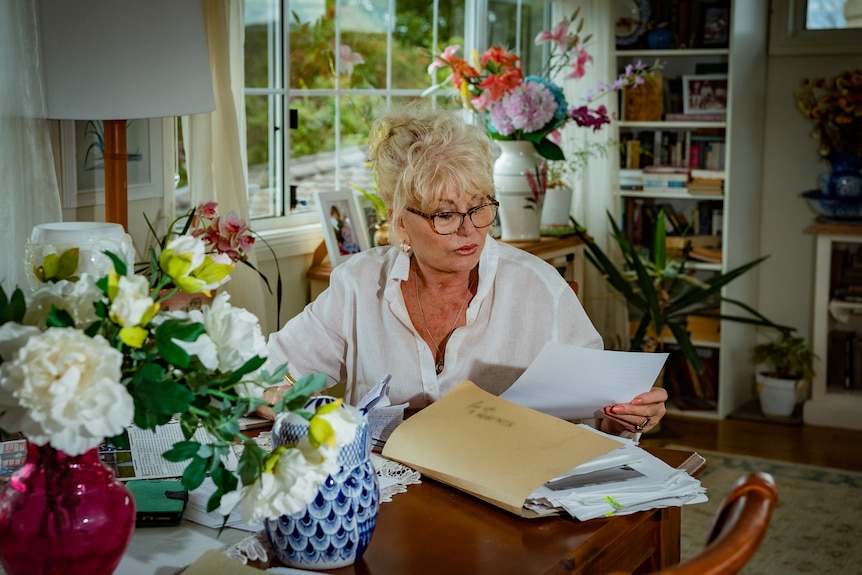 Novelist Di Morrisey in her home