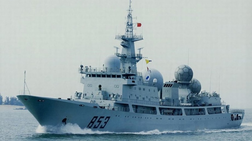 The Type 815G electronic surveillance ship.