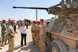 Prime Minister Julia Gillard meeting members of the 1st Mentoring Task Force during her visit to Tarin Kot