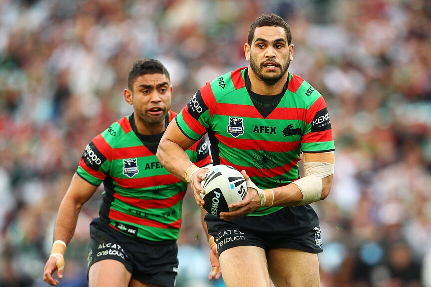 Greg Inglis made 203 metres and eight tackle breaks against Melbourne.
