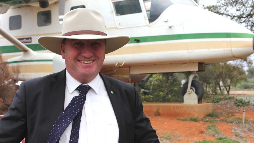 Deputy Prime Minister Barnaby Joyce in Broken Hill.