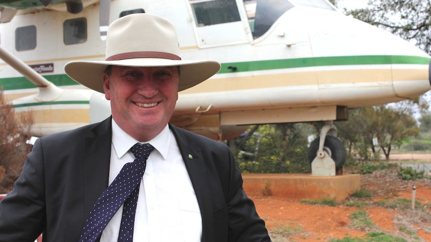 Deputy Prime Minister Barnaby Joyce in Broken Hill.