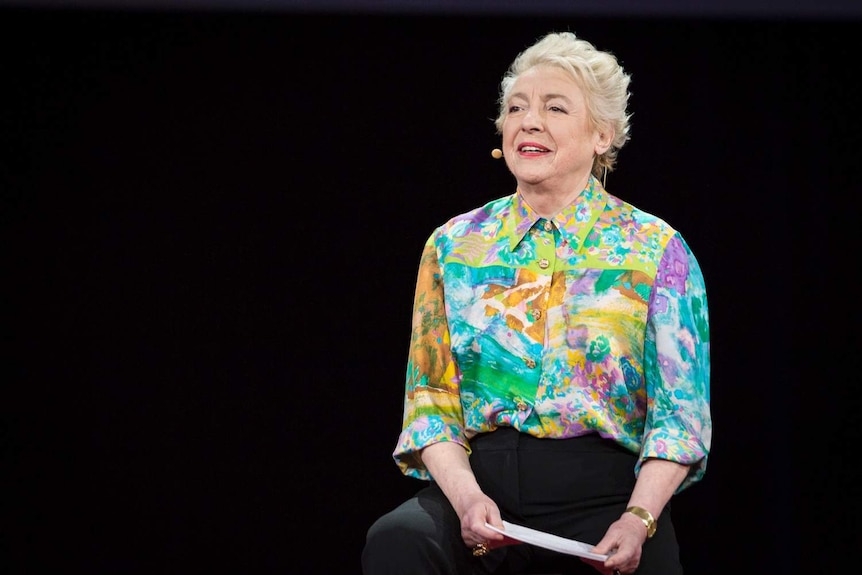 Dame Stephanie 'Steve' Shirley presents a TED talk.