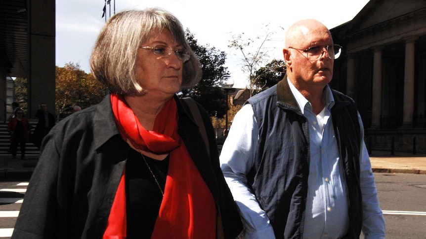 Margaret and Raymond Sutton leave the NSW Supreme Court in Sydney