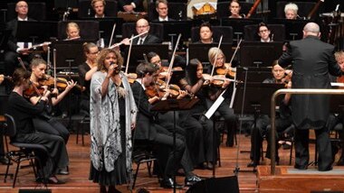 Emma Donovan, Music of the Spheres, Perth Concert Hall. Photo © Corey James