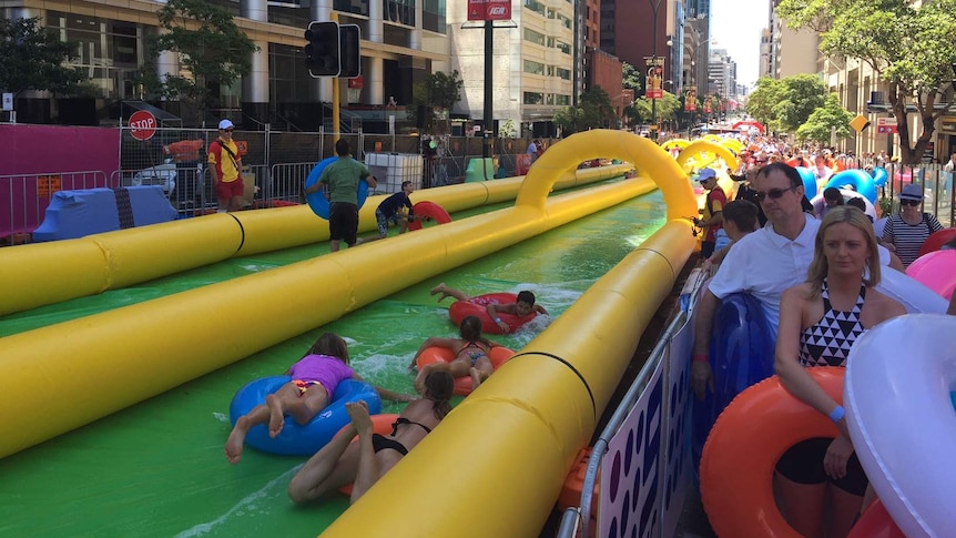 Giant water slide Perth