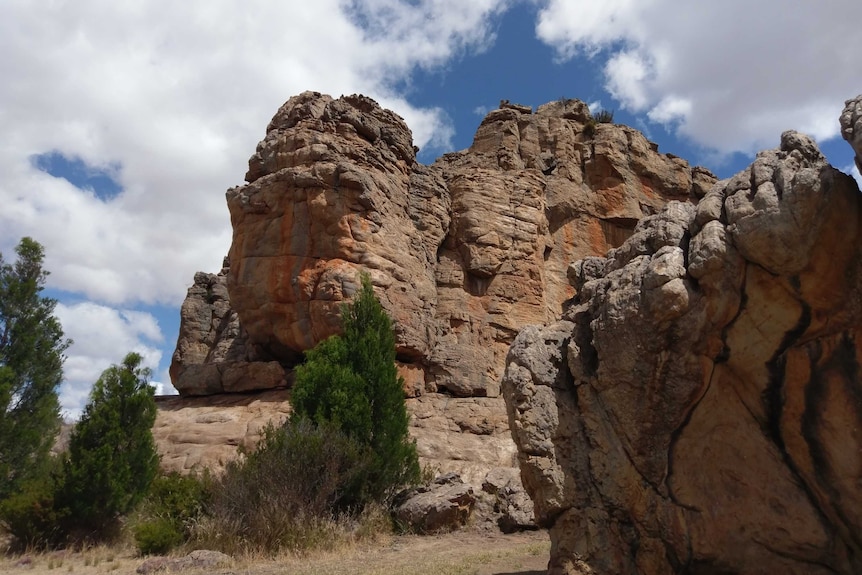 Taylors Rock is a popular climbing spot at Mount Arapiles in western Victoria.
