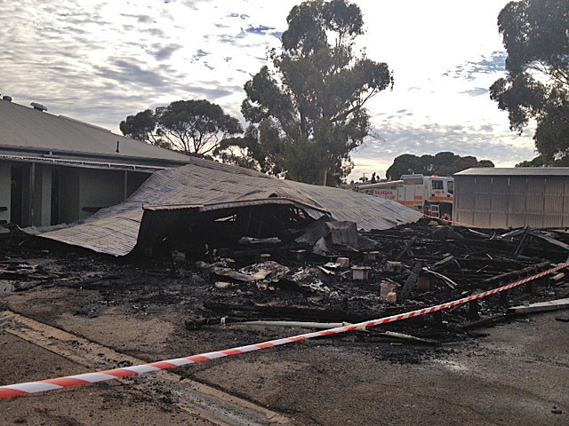 Arson blamed for school fire