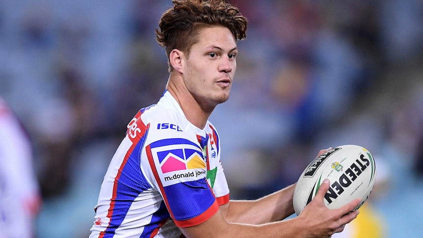 Kalyn Ponga warms up before a game