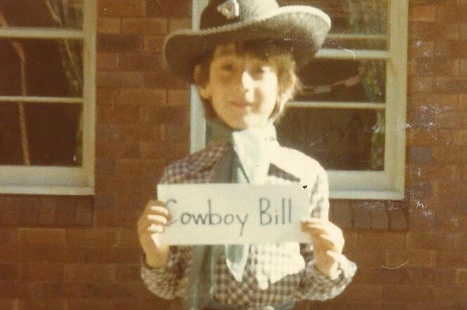 Child sexual abuse victim, known as Robert, as a child, dressed as a cowboy.