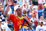 Hewitt leaves the court in New York