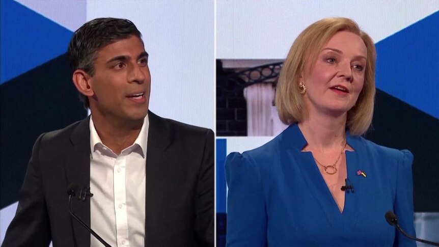 Rishi Sunak et Liz Truss s’affrontent lors du premier débat télévisé en tête-à-tête dans la course pour succéder à Boris Johnson