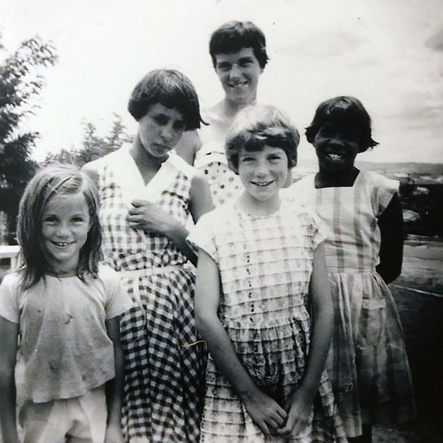 Doreen Webster pictured with other children