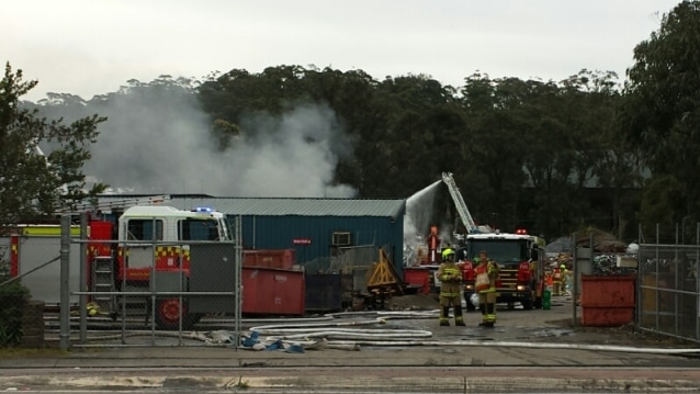 The fire at the Lisarow recycling plant is not considered suspicious.