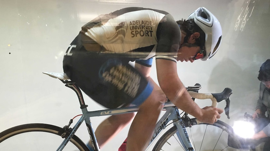 Helmet being tested at Adelaide University