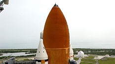 US space shuttle Atlantis is preparing for lift-off. (File photo)