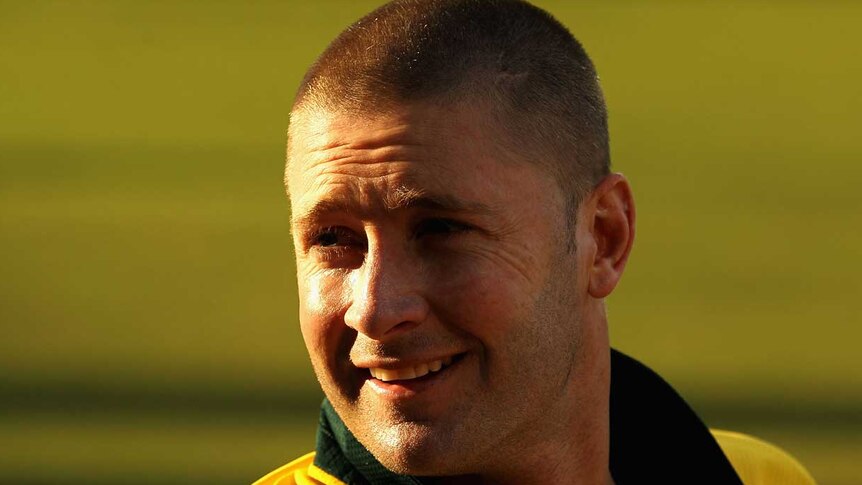 Don't want to run the risk ... Michael Clarke has been suffering back and hamstring complaints.