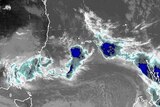 A satellite image from the BoM shows the east coast low over NSW.