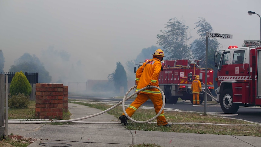 Firefighters in Hastings