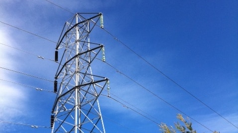 Transmission tower owned by Aurora in Tasmania
