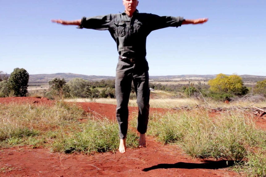 Craig Kapernick doing a standing jump
