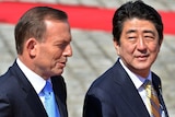 Tony Abbott and Shinzo Abe